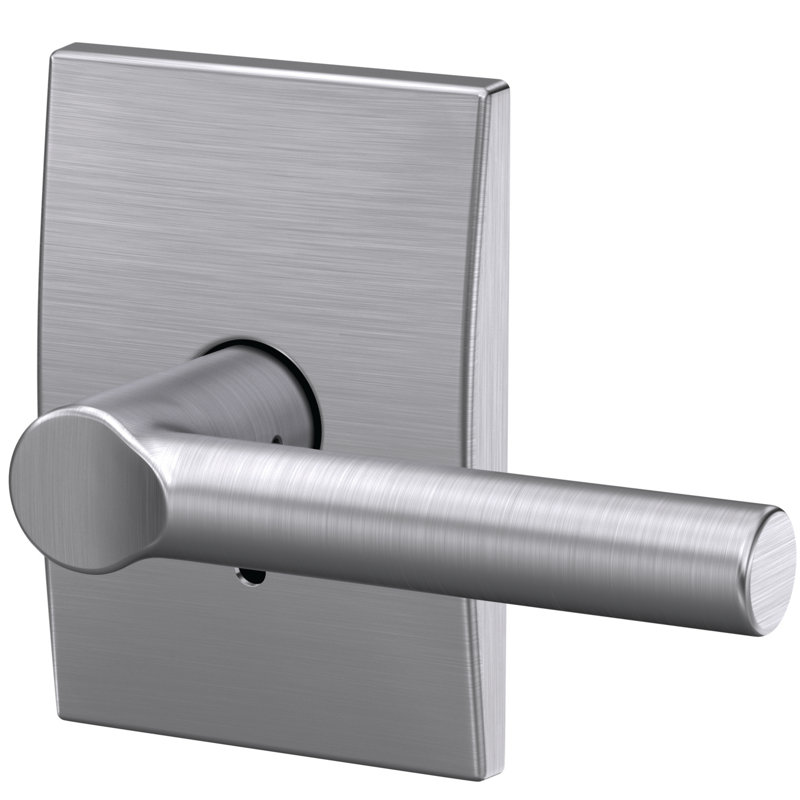Custom Broadway Non-Turning Lever with Century Trim, Satin Chrome