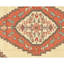 Tapis ivoire et rose noué à la main de haute qualité