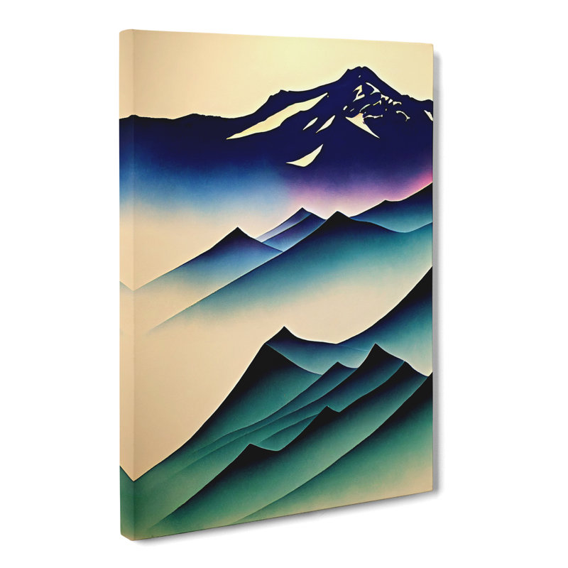 Glacier Airbrush - Wrapped Canvas, 50cm H x 35cm W x 3cm D
