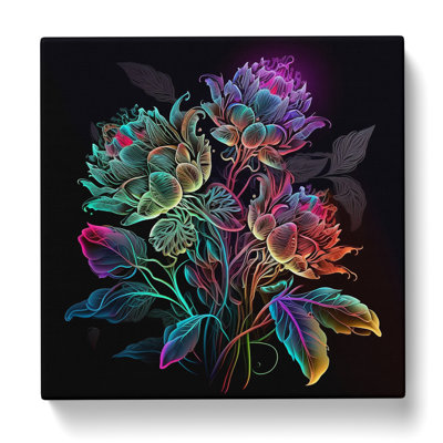 Floral Neon - No Frame Print