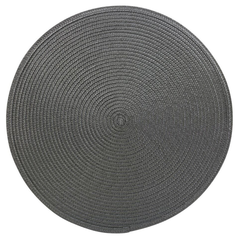 Quantaya Polypropylene Solid Colour Placemant, Dark Grey