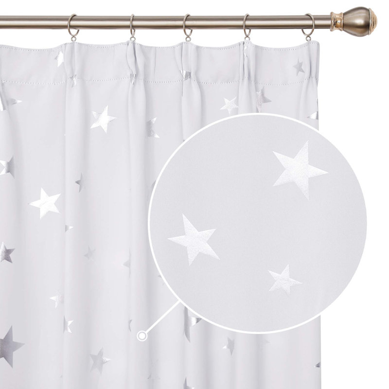 Polyester Blackout Pinch Pleat Curtain Pair