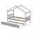 Annais Wooden House Bed with Trundle-958705459-958705454