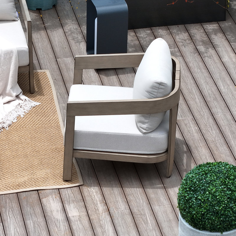 Harmonti Patio Aluminum Club Chair Lounge Chair With Cushions