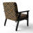 Brown Python Pattern II - Upholstered Cabin & Lodge Accent Arm Chair