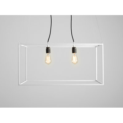 Alvaro 2 - Light White Square/Rectangle Pendant