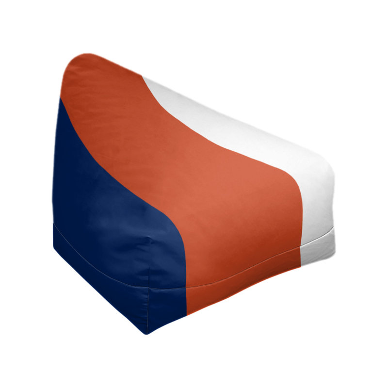 Sac de pois classique, H 30 po x l 27 po x P 27 po, Bleu / mandarine / blanc