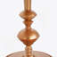 Petite petite table de bout ronde dorée, hauteur 29,3 po, décor métallique rétro