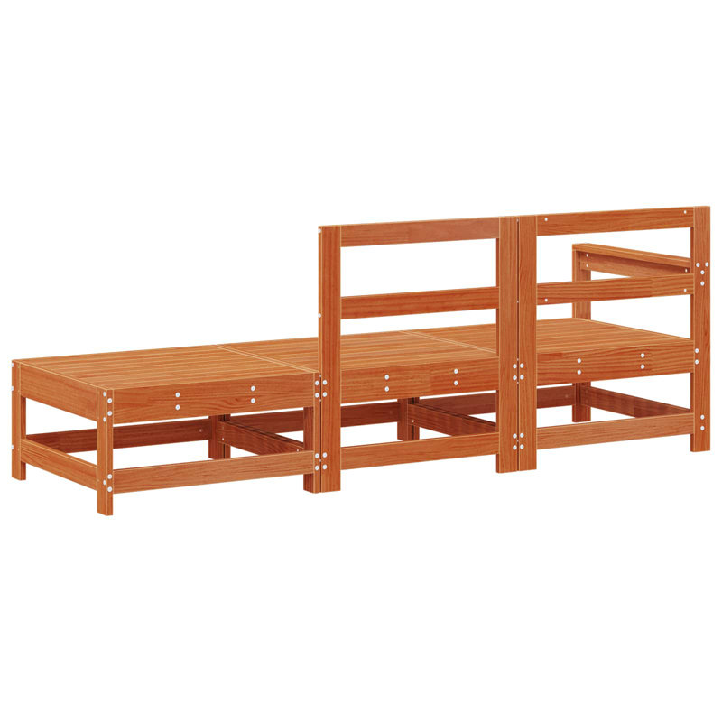 190cm Wide Patio Sectional Set, 3