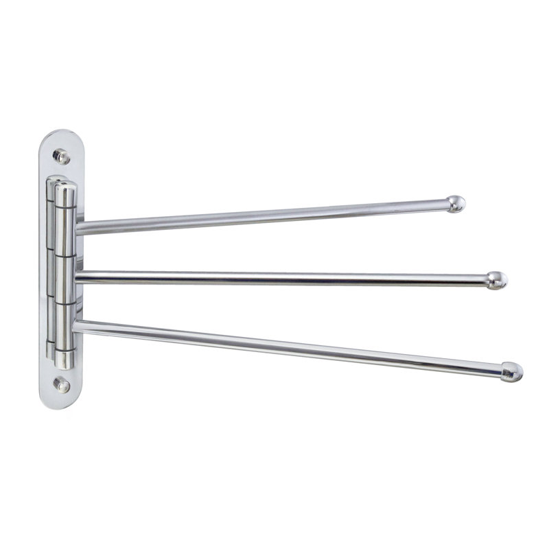 Porte-serviettes mural 15 po Triple Swing, Chrome poli