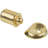 Brass Plated Spring Loaded Bullet Catch with Striker Plate 3/8"