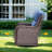 4 - Person Patio Furniture Chair Set With Fire Pit Table, 4 Swivel Glider Chairs With 6-Inch Cushions & Side Table-90409364-90409365