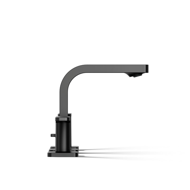 Parallel™Widespread Bathroom Faucet, 3-Hole Two Lever Handle Bathroom Sink Faucet, 1.2 GPM, Matte Black, 1.2 GPM