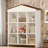 House-Shaped Storage Rack With Nine Storage Compartments And Colorblock Design-497316611