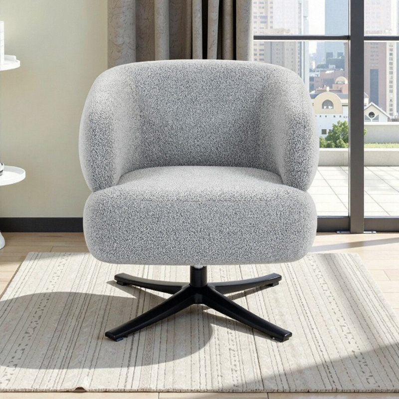 Fauteuil d'appoint pivotant Embrace Comfort, Gris