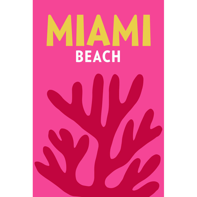 Miami, Wrapped Canvas, 41" H x 27" W