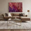 «Gradient Abstract 24», art mural sur toile rouge-1279022218