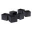 Panier de rangement décoratif en tissu pliable 6 pièces au fini noir, H 8,78 po x l 10,9 po x P 10,01 po-124112973-124112972