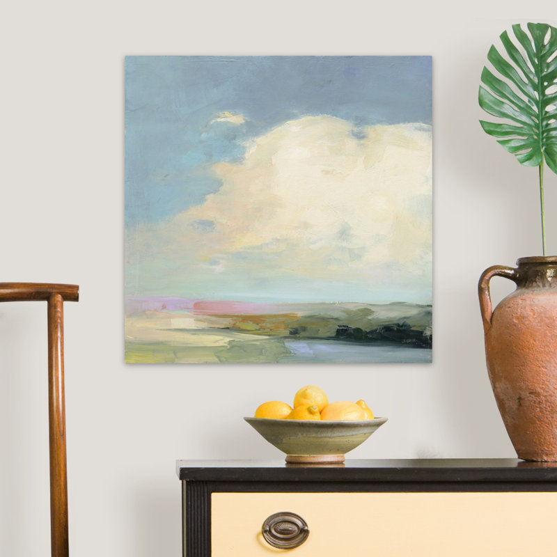 «Colorful Horizon II» par Julia Purinton, reproduction d'art sur toile, H 24 po x l 24 po, Toile tendue, Sans cadre