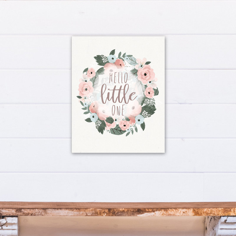 Art sur toile hello little one Blankenship, H 20 po x l 16 po x P 1,25 po