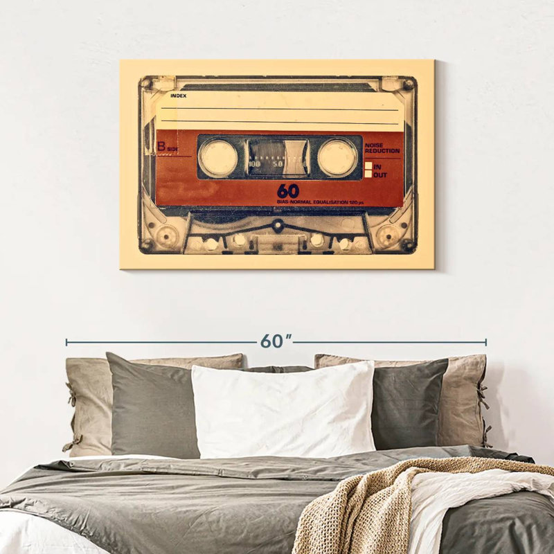 Abarca Retro Compact Cassette, 30" H x 45" W