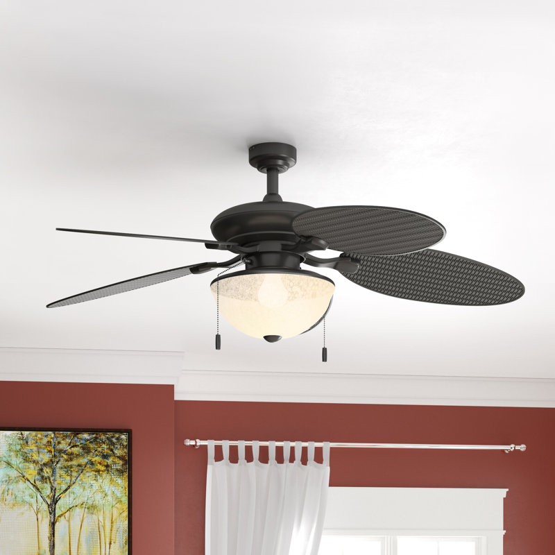 Inland Breeze 52" Indoor Outdoor LED Ceiling Fan, Bronze