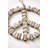 Driftwood Peace Sign Wall Decor – Handcrafted Coastal Wall Accent