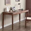 Bureau rectangulaire en bois massif avec tiroirs Walnut-1857521758