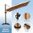Herrell 11' x 9' Rectangular Cantilever Umbrella without Weighted Base-1200953528