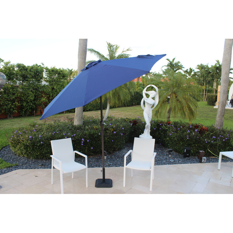 Parasol de marché 9 pi Vanderpool, Bleu marine