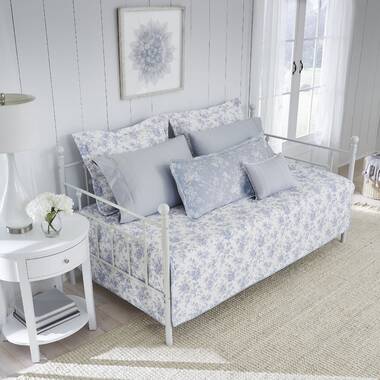 Laura Ashley Walled Garden Floral 100% Cotton Reversible Quilt Set &  Reviews