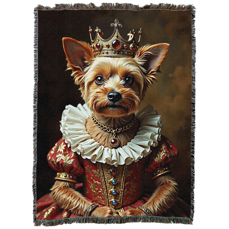 Jeté en coton Pure Country Weavers, Lady Yorkshire Terrier
