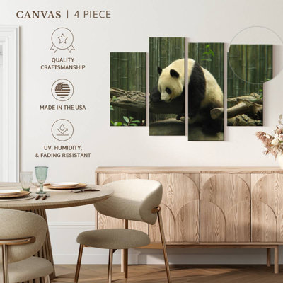 Panda Brampt sur un tronc