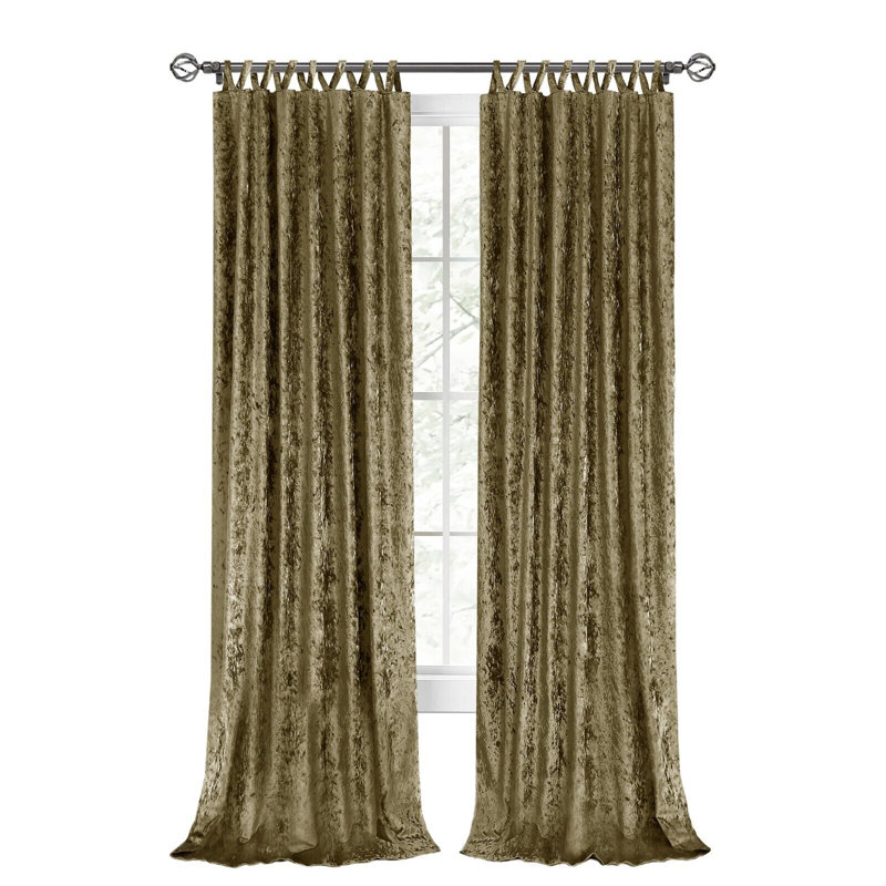 Rideau en polyester, Mousse, L 52 po x L 84 po