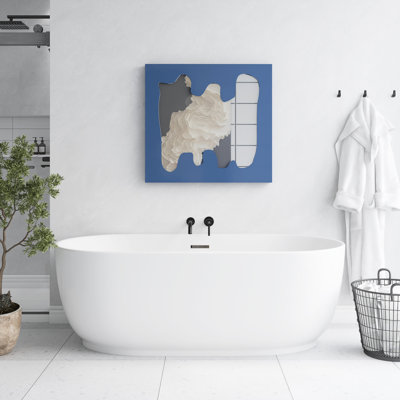 67" Freestanding Soaking Acrylic Bathtub