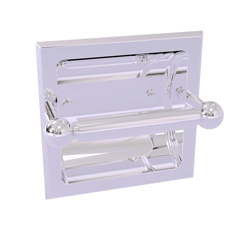 Porte-papier hygiénique encastré Dalston, Chrome poli