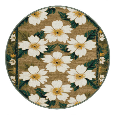  Tapis hawaïen lavable Pikake