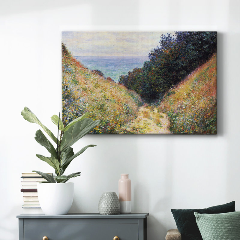«Pourville # 1» par Monet-Gallery, toile tendue, H 12 po x l 18 po