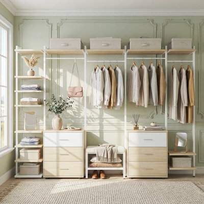 Open-Air Wardrobe Rack For Mold-Free Clothes