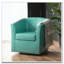 Fauteuil d'appoint pivotant en similicuir