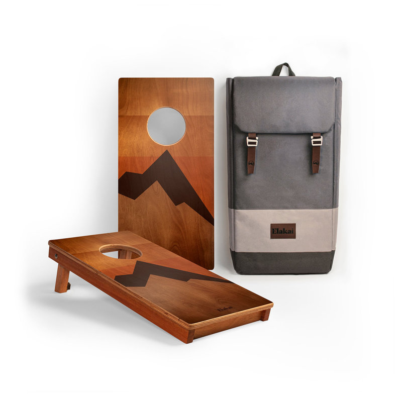 Planches cornhole 2 x 4 rétro Elakai, H 24 po x l 12 po x P 2 po