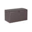 Boîte de rangement en résine tressée 99 gallons, boîte de rangement extérieure imperméable avec couvercle hydraulique pour coussins, accessoires de jardin, accessoires de piscine, brun-134606046