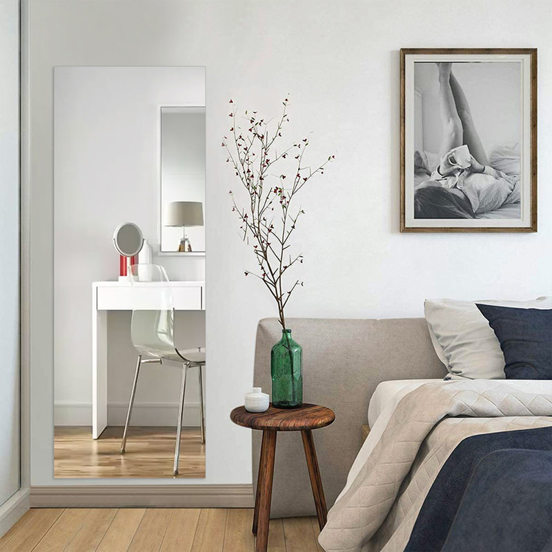 Kyann Flat Wall Mirror, 50 cm H x 200 cm W