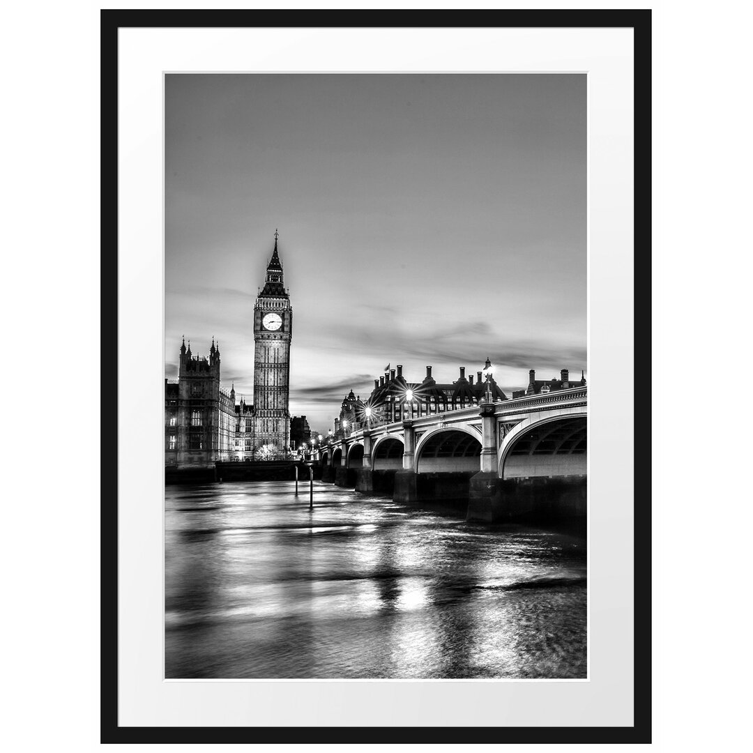 Gerahmtes Poster Westminster Bridge Big Ben