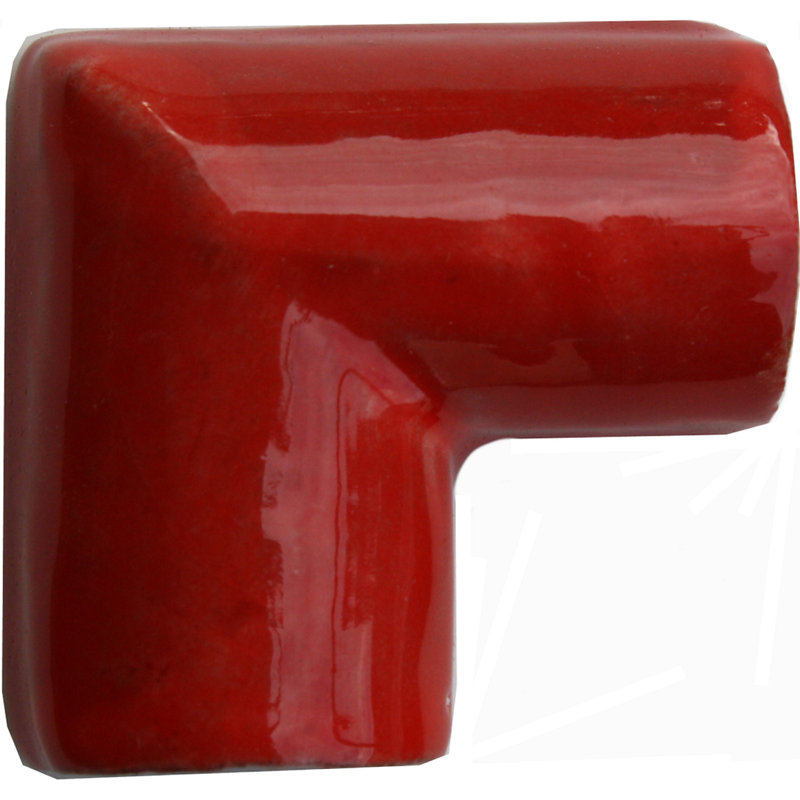 2" x 2" 5pcs TalaMex Talavera Clay Pencil Corner, Red