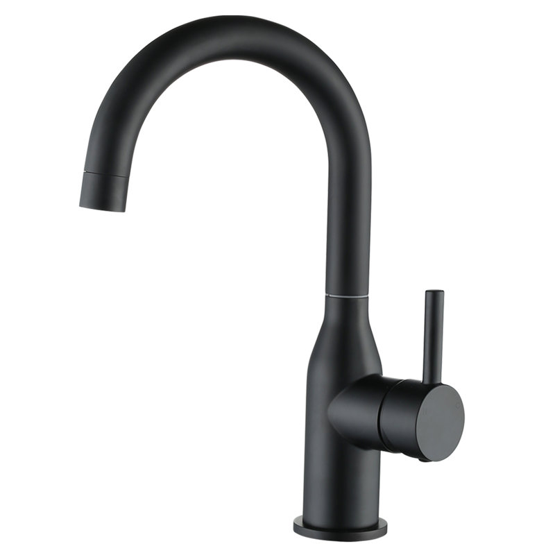 Single Hole Bathroom Faucet Single Handle Bar Faucet, Matte Black