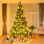 Sapin de Noël artificiel articulé de 1,8/2,3/2,7 m avec support en métal, 1346 branches-564032171