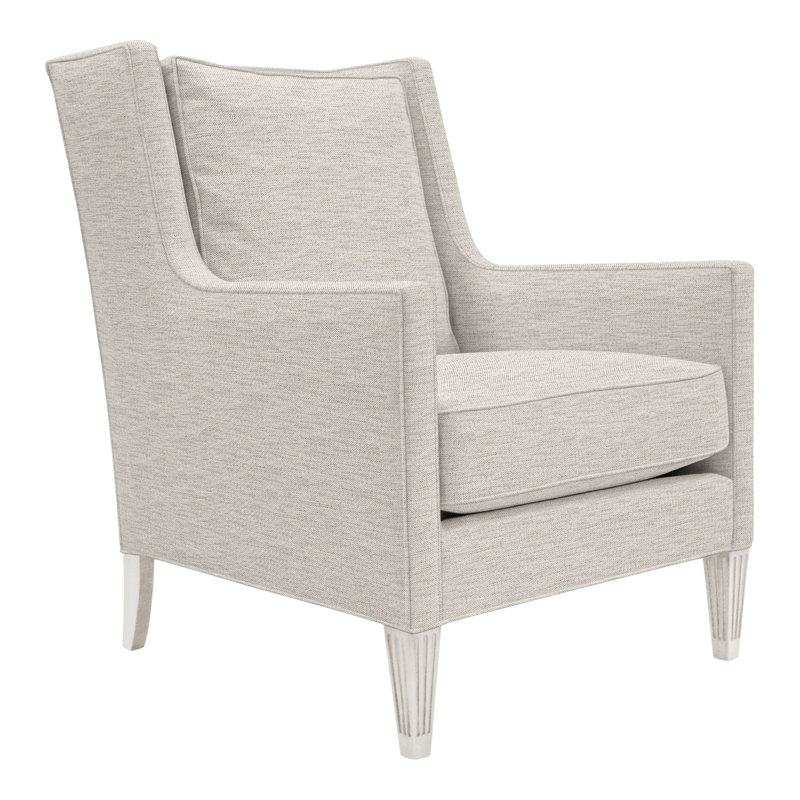Alec Wingback Chair, No, Impala Linen, Casa Blanca