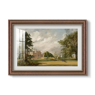 Malvern Hall, 1821-John Constable-Custom Framed Print