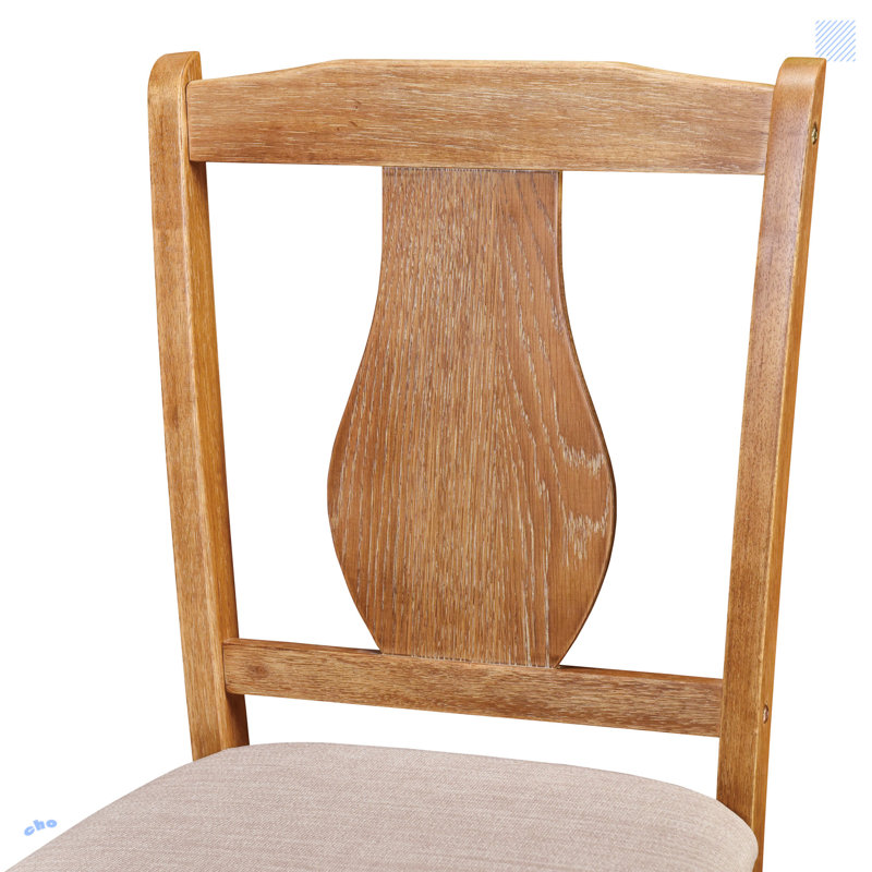 Ensemble de table de salle à manger 5 pièces avec 5 chaises rembourrées, Bois flottant